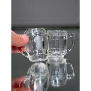 Set of 2 Miniature Barrel Shot Glasses